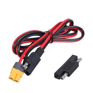 SAE to XT60 Female Powers Extension Cable 14AWG for Solar Panel Connection and Portable Generators