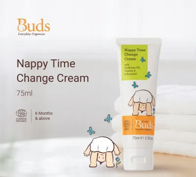 Buds Organics BEO Nappy Time Change Cream (75ml)