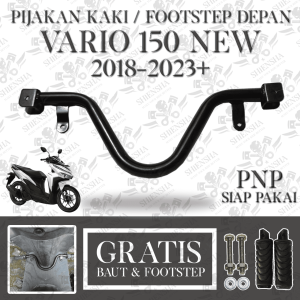 Pijakan Depan VARIO 150 New Terbaru 2018-2025+ Keyless PNP Siap Pakai Step Pustep Postep Footstep