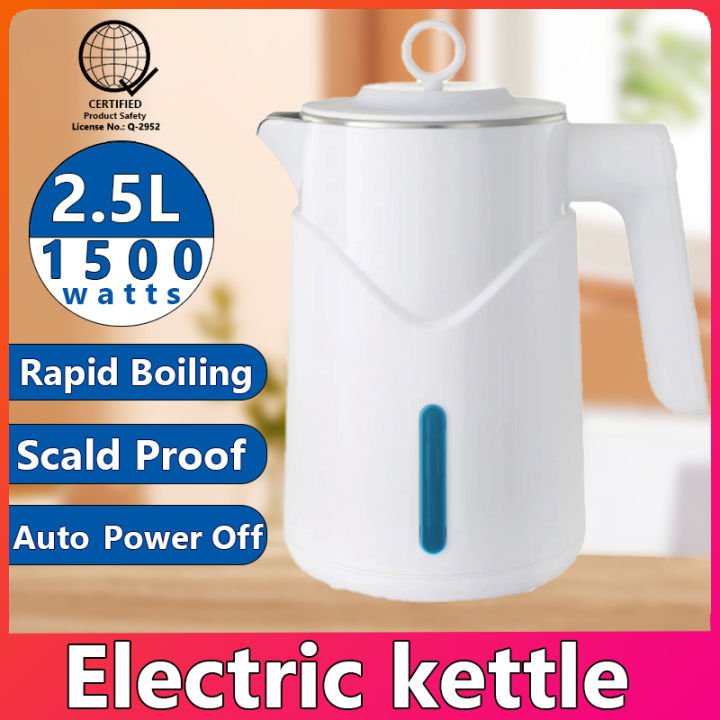 electric kettle 2.5L power 1500W heater water electric kettle heavy