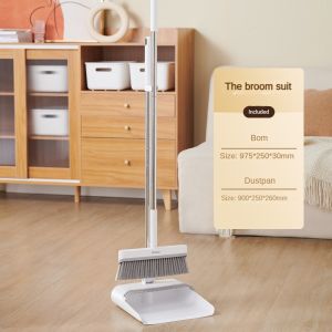 I know Foldable Broom and Dustpan Set - Lightweight Compact and Easy-to-Use Sweeping Combo for Home Cleaning