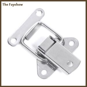[The Fayshow] Stainless Steel 304 toolbox Locking hasps Metal Toggle Catch Clasp Loaded hinges