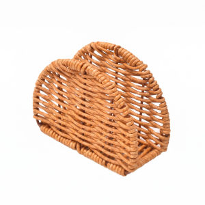 Simulated Rattan Tissue Holder Standing Tissue Holder Napkin Storage Box for Hotels Paper Holder