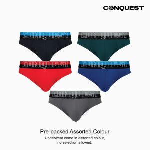 Conquest (3 Pcs) Mens Dri-Fit Mini Underwear Cooling Quick Dry Breathable Comfort - CQ5314