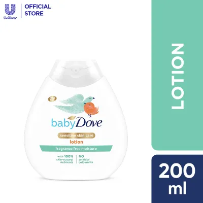 Baby Dove Sensitive Care For Babies Hand & Body Skin Lotion Fragrance-Free Moisture 200ml