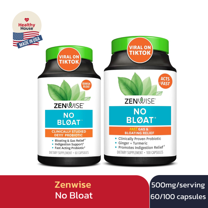 Zenwise no bloat probiotics digestive enzymes for bloating and gas