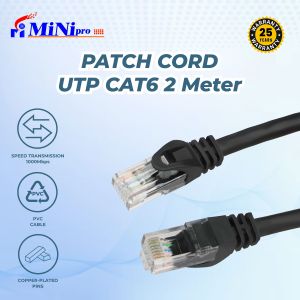 KABEL LAN UTP CAT6 PATCH CORD 2M MINIPRO