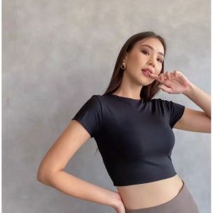 OZZA Crop Top Jersey Korean Top 059