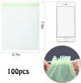 100 Pieces Green Fruit Protection Bags- 6x8 Inch Fruit Netting Bags with Drawstring,Garden Fruit Cover Mesh Bag to Protect Plants from Pest Birds Squirrels. 