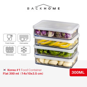 [SG InStock] Silicook Food Container Flat Transparant 300ml -食物储存 Food Container Organizer Food Box Refrigerator Storage