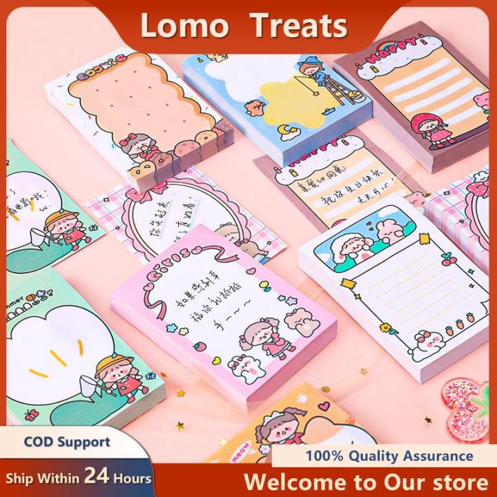 80 Sheet/Pad Kawaii Cartoon Memo Pads Note Paper Message Cute ...