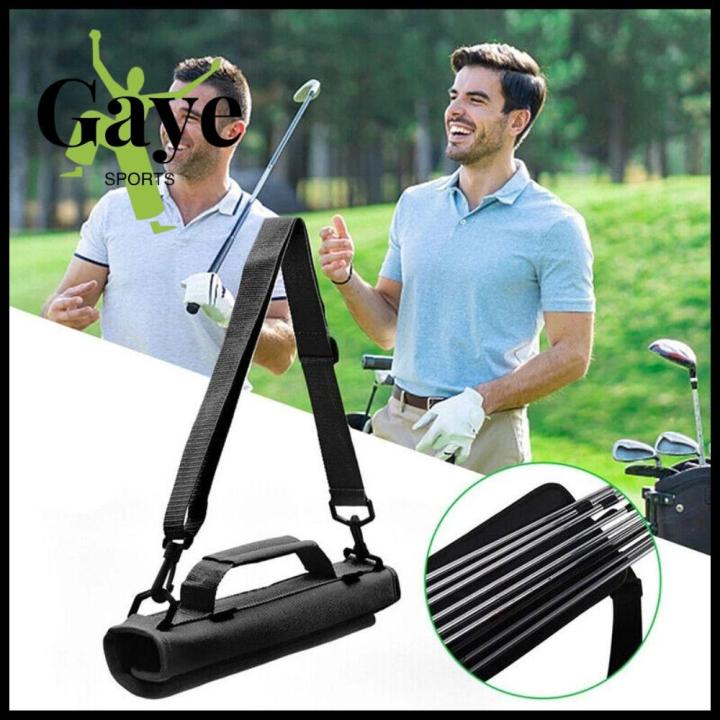 GS Nylon Mini Folding Golf Carrier Bag Driving Range Travel Bag Golf Training Golf Club