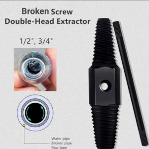 Alat Pembuka Drat Cabut Keran Kran Pipa Patah Karat Rusak 1/2" 3/8" Doll Pipe Screw Extractor