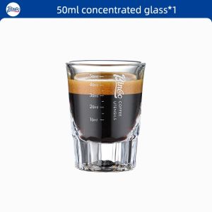 Bincoo Coffee Measuring Cup Glass Espresso Cup Ounce Coffee Cup Shot Cup With Scale Small Milk Cup Milk Jug 50ML