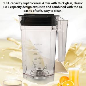 Commercial Blender with Cover for Smoothie Shake Juice