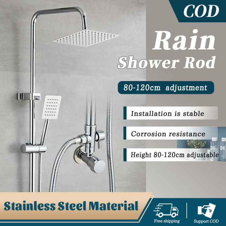 JMW002 Shower Set Stainless Steel Shower Set Height Adjustable Twoin