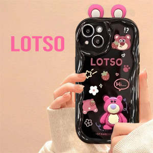 MOR Case iNfinix Hot 30 40i Note 40 4G Smart 8 Pro Softcase Silicon Tepi Gelombang Motif Karakter Panda & Lotso Bear