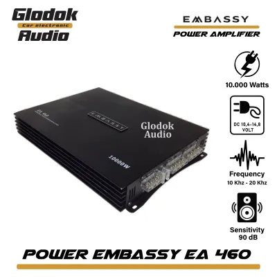 Power Amplifier 4 Chanel Embassy EA 460 High Mosfet 10000 watts