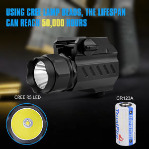 TrustFire G02 Flashlight LED Applies to GLOCK/ SMITH&WESSON/SIG SAUER 210LM