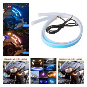 Bộ 2 dây đèn led mí xi nhan xe máy ô tô chạy đuổi kiểu audi nhiều hiệu ứng chống nước độ xe cực chất phụ kiện đồ chơi xe hơi