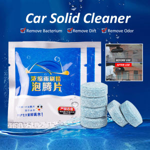 20/30Pcs Car Windshield Glass Washer Cleaner Compact Effervescent Tablets Detergent Car Beauty Tool Tablet Wiper Cleaning Car Accessories 清洁泡腾片