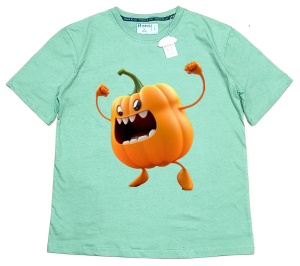 Kaos Pria 3 Dimensi Motif Animasi Pumpkin Tshirt Oblong Katun 24s H059 By Hans & co