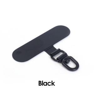 Stainless Steel Anti-lost Phone Lanyard Tether Patch 360 Degree Rotatable Metal Gaskets Ultra Thin Detachable Phone Connect Card