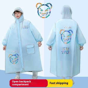 TUmama Áo mưa không thấm nước trẻ em với tấm che sử dụng cho trường học rõ ràng