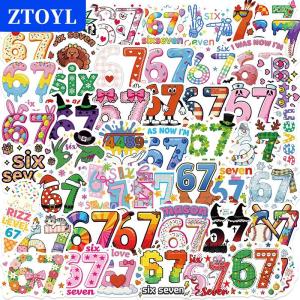 [COD]🔥🔥🔥ZTOYL 50Pcs Six Seven Stickers Funny 6 7 Stickers Waterproof Vinyl Gifts For Phone Water Bottle Luggage Laptop Adults Teens