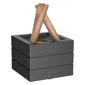 LMS70 280ml Simulated Flame Aromatherapy Diffuser Touch Control 7 Colors Light Air Humidifier Aromatherapy Bonfire-shape Bonfire Air Diffuser Home
