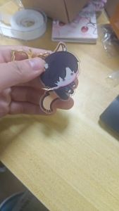 New DIY Tail Wagging Keyring Game Love And Deepspace Xavier Zayne Rafayel ralayo Sylus Caleb Cosplay Key Chain Acrylic Keyring Figure Pendant Keychain Jewelry