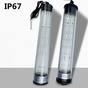 Machine tools Lamp CNC Lathe Alloy Fluorescent Lamp High Temperature Resistant Oil Resistant Waterproof IP67 Cylindrical 220V