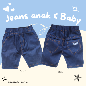 celana jeans pendek bayi dan anak usia 1 sampai 5 tahun bahan halus