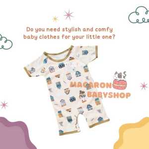 Jumper pendek bayi baby jumper murah jumper pendek bayi lucu bodysuit baju bayi katun
