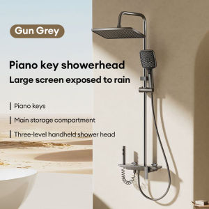 ICIC Piano Key Design Shower Set For Bathroom Hot and Cold Complete Shower Set 4 in 1 With 4 Modes Water Outlet