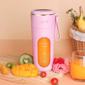 Cangkir Jus Elektrik Cangkir Jus Portabel Pembuat Jus Buah Kecil Rumah Cangkir Jus Es Hancur Mini Multifungsi Isi Ulang Kapasitas Besar  minuman buah buatan sendiri yang dapat diisi ulang dan mudah dibersihkan