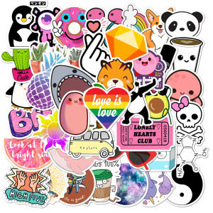 Pink Stickers Warterproof Cute Cartoon Notebook Cup Laptop Sticker Toys for Boys and Girls 100pcs/Sets Kids Gift