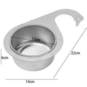 Giỏ Lọc Rác Treo Bồn Rửa Bát Bằng Inox Hình Thiên Nga Khay Lọc Rác Inox Giữ Vệ Sinh Ngăn Tắc Nghẽn Tiện Dụng Cho Nhà Bếp