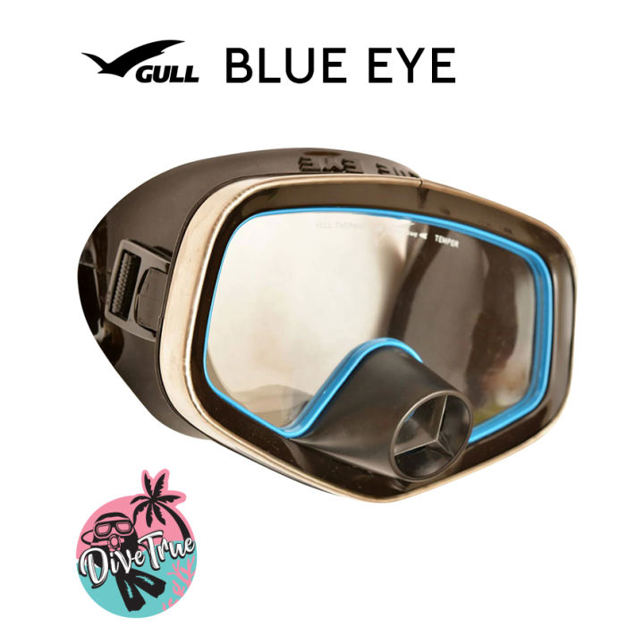 Gull Blue Eye Pro mask classic design หน้ากากดำน้ำ สำหรับมือโปร