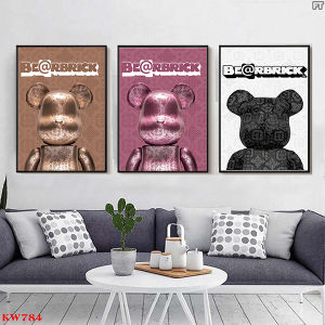 Tranh Laminate Tráng Gương - Tranh Treo Tường Kaws & Bearbrick