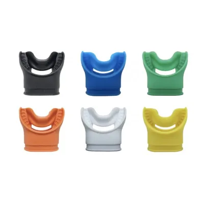 Mouthpiece เมาท์พีซ ดำน้ำ วัสดุ Silicone นิ่ม scuba diving problue