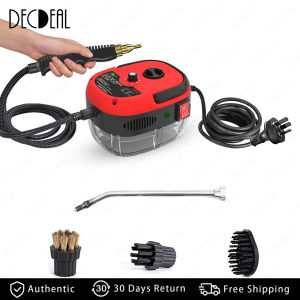 2500W Portable Handheld Steam Cleaner High Temperature Pressurized Steam Cleaning Machine with Brush Heads for Kitchen Furniture Bathroom Car