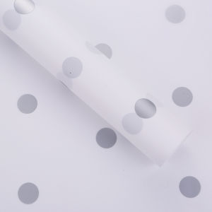 Kertas Buket Polkadot Flower Wrapping Korean Premium Cotton Pollkadot Waterproof Ecer Lembaran KB6043