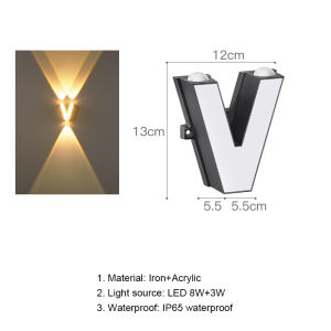 26 Chữ Mô Hình Đèn tường Ngoài Trời Ip65 Đèn tường chống nước chiếu sáng trong nhà Trang Trí Nội Thất Quảng Cáo Từ Cho Cửa Hàng Nhà Hàng