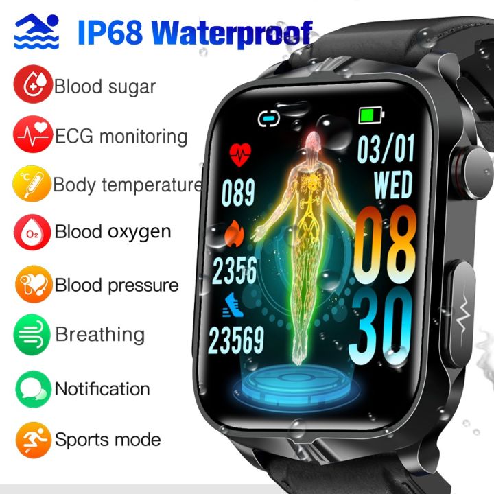 TK11P Smart Watch Blood Glucose Sugar Electromagnetic Pulse ECG