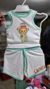 Labubu Girls Kids 1-4 yrs.old Top and Short Set