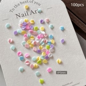JESJELIU 3D Flower Petals Nail Art Sequins Kit DIY Colorful Nail Charms Decorations Transparent Nail Art Glitter Set Manicure Accessories