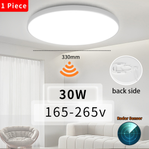 Led Motion Sensor Ceiling Light 20/30W/40W Radar Smart Ceiling Lamp Auto Turn On For Garage Corridor Balcony Toilet Stair PIR Night Light
