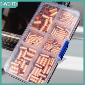 【E-WOITD】 125 250 414 578pcs không cách điện điện Butt thiết bị đầu cuối loại Kit Dây ferrules thiết lập 7 Kích thước đồng uốn kết nối