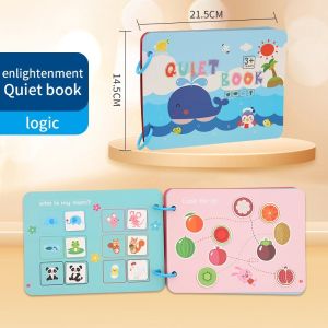 Quiet Book DIY Busy Activity Book Velcro Anak